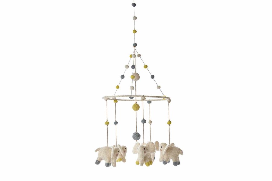 Nursery Pehr Crib Mobiles & Decorative Accents | Pehr Crib Mobile: Elephant Parade