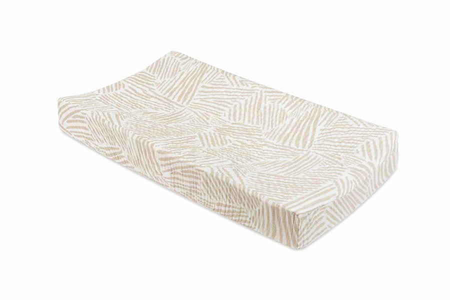 Nursery Pehr Changing Pads & Covers | Babyletto Quilted Change Pad Cover (Oat Stripe)