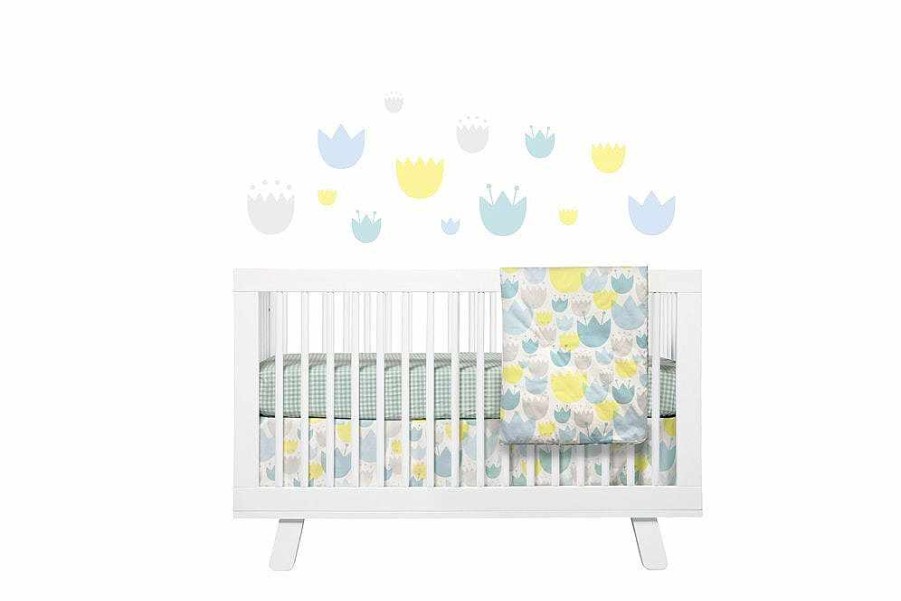 Nursery Babyletto Cot Bedding Sets & Cot Skirts | Babyletto Tulip Garden 5-Piece Nursery Crib Bedding Set