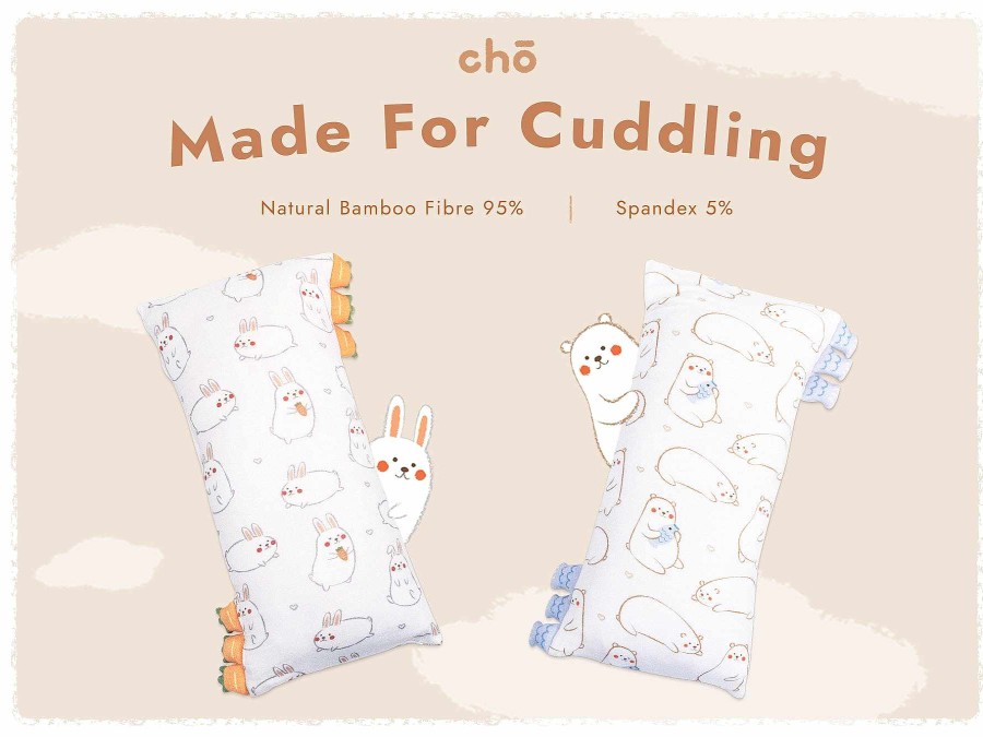 Nursery Lollibly Baby & Toddler Pillows | [Extra Cover] Cho Snuggy Buddy Pillow (Maru Bear: Xl 31 X 86Cm)