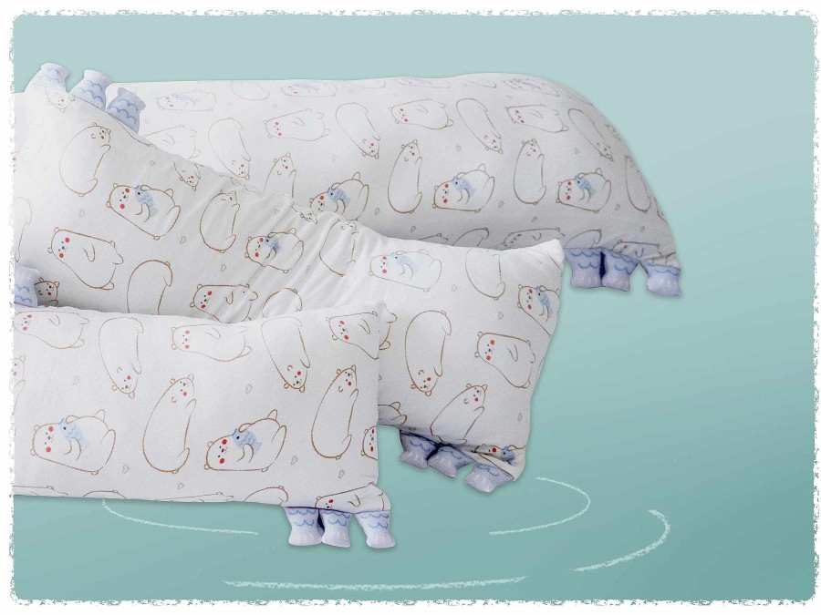 Nursery Lollibly Baby & Toddler Pillows | Cho Snuggy Buddy Pillow (Maru Bear: Large 23 X 53Cm)