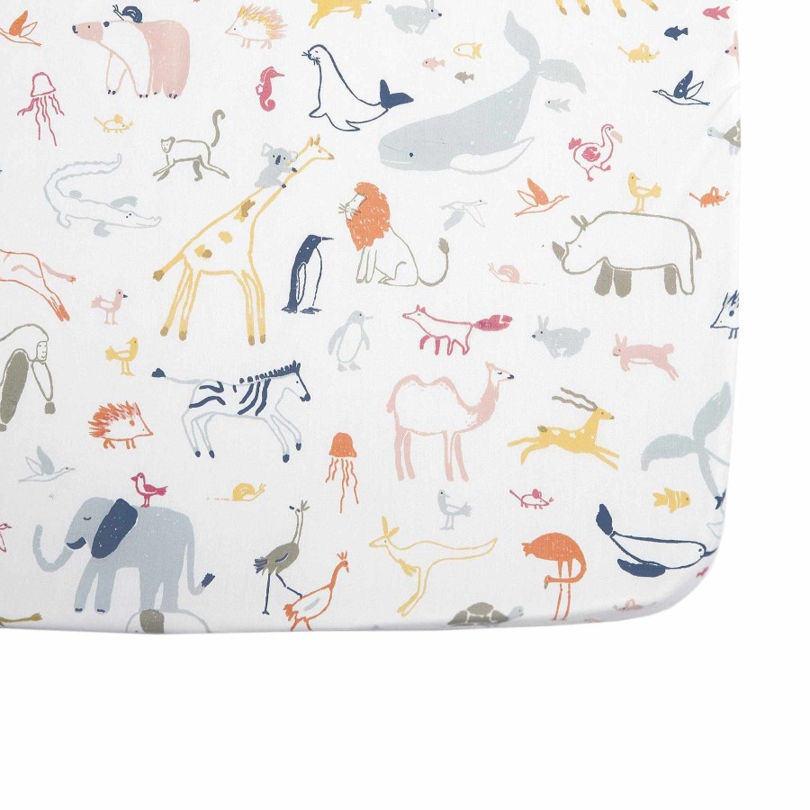 Nursery Hatchery Cribs Singapore Cot Sheets | Pehr Into The Wild Crib Sheet