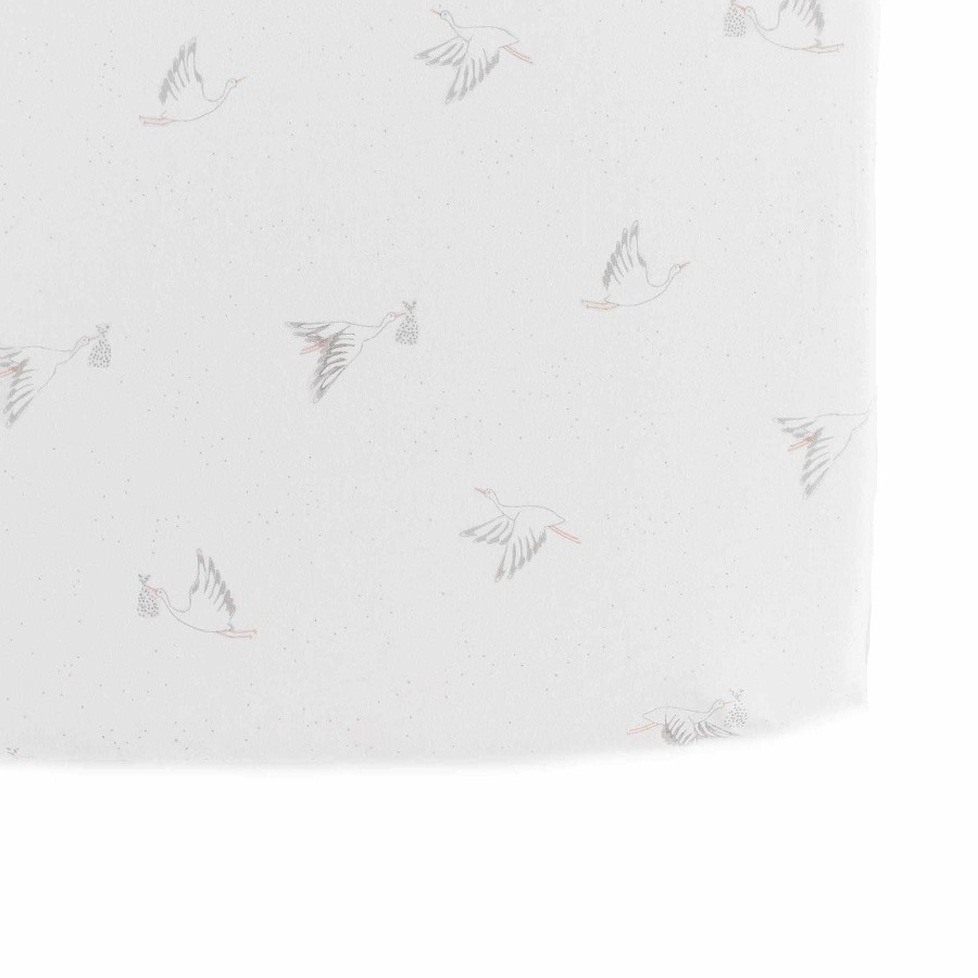 Nursery Hatchery Cribs Singapore Cot Sheets | Pehr Stork Surprise Organic Cotton Crib Sheet