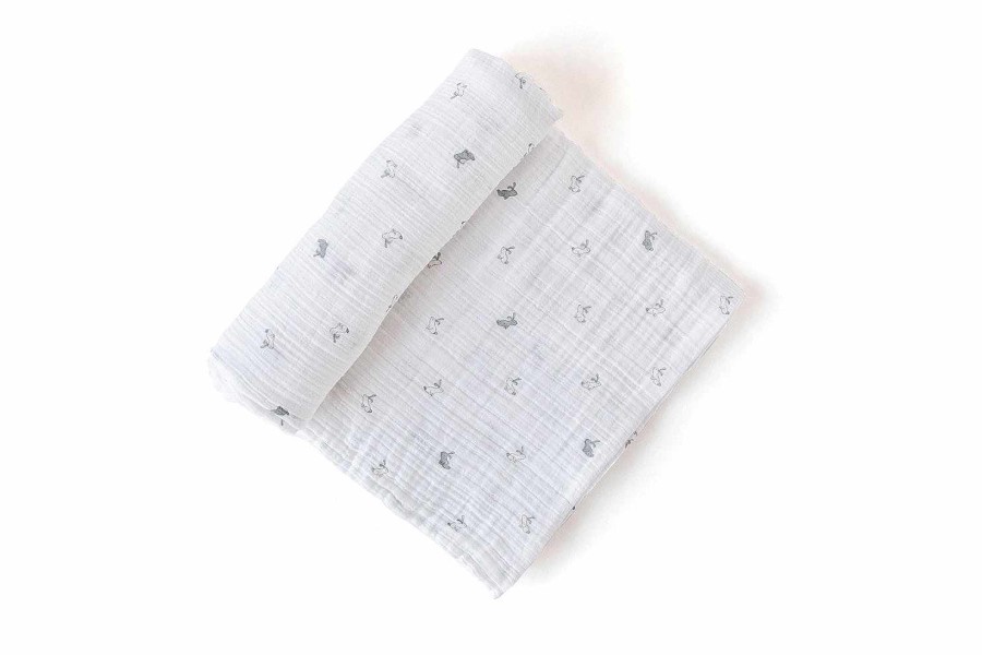 Bath & Clothing Pehr Baby Swaddles & Washcloths | Pehr Hatchling Bunny Organic Cotton Swaddle