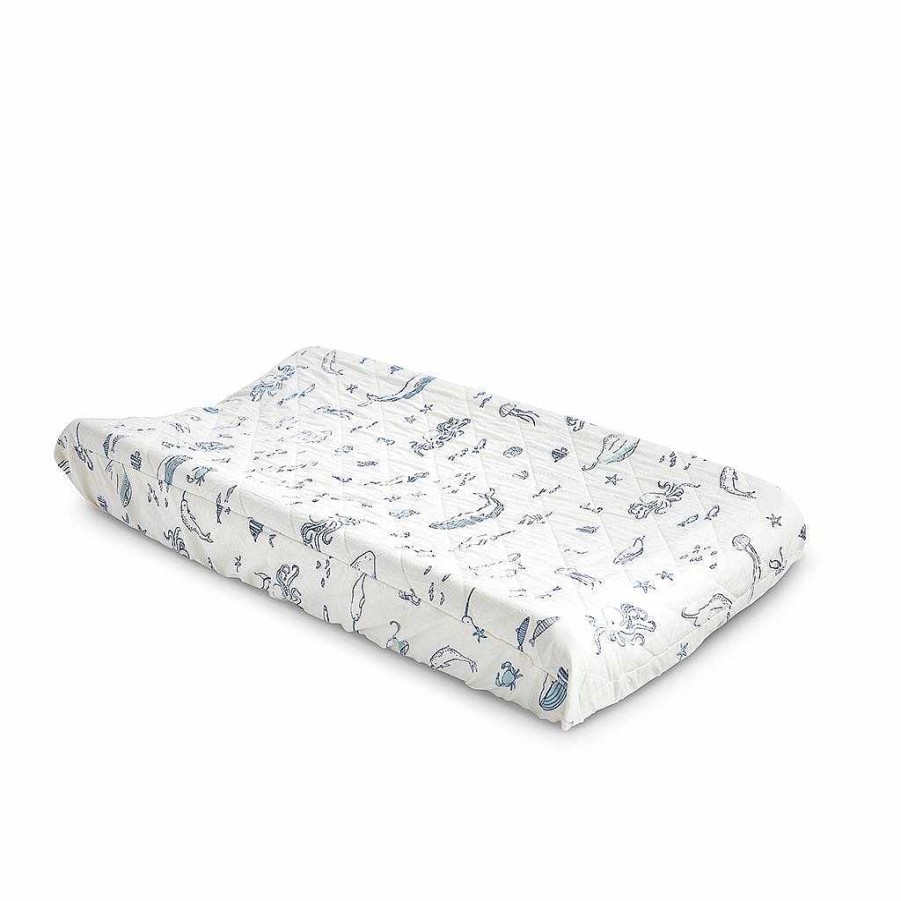 Nursery Pehr Changing Pads & Covers | Pehr Life Aquatic Change Pad Cover