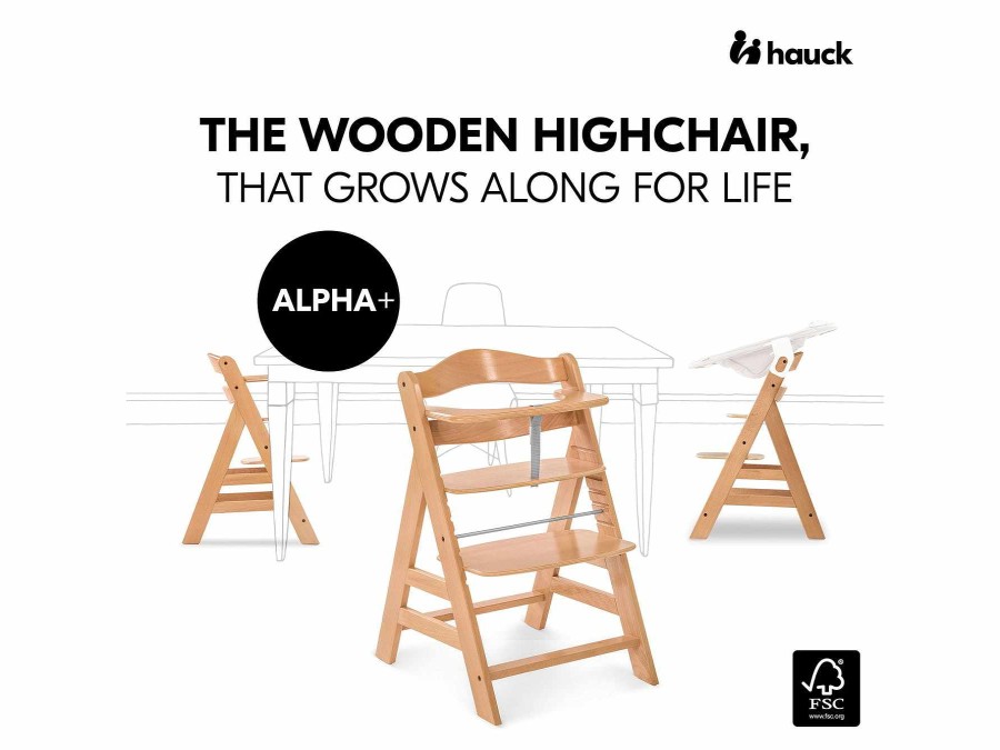 Nursing & Feeding Hauck High Chairs & Booster Seats | Hauck Alpha+ Trio: High Chair + Tray + Bouncer