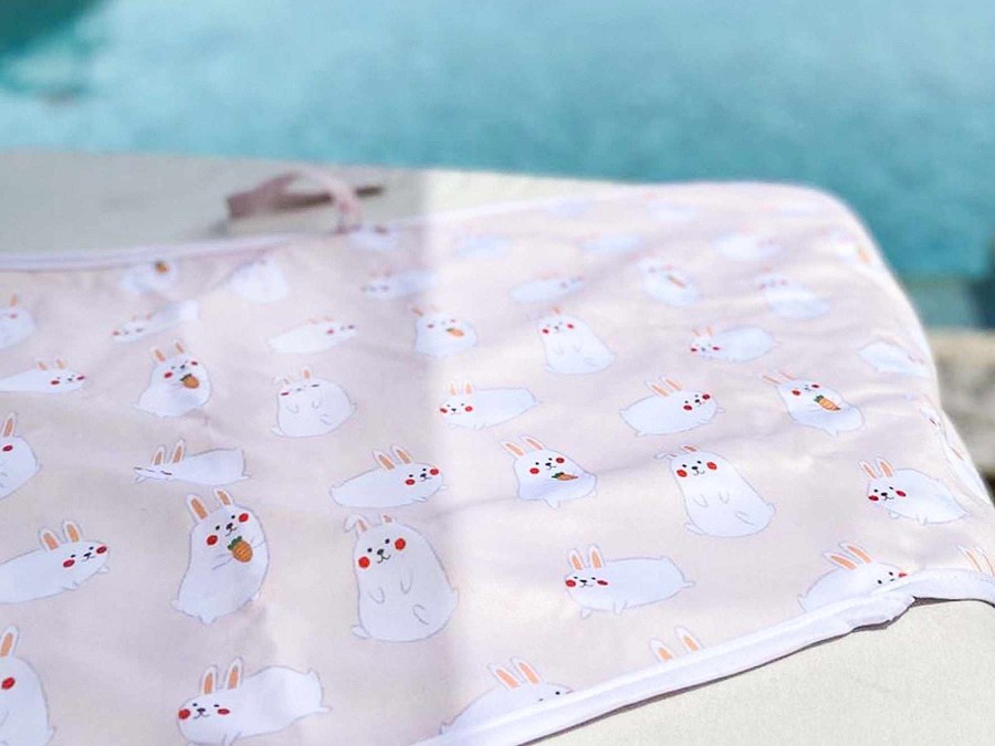 Nursery Lollibly Changing Pads & Covers | Cho Portable Changing Mat: Momo Bunny Peach (50 X 70Cm)