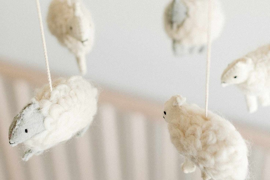 Nursery Pehr Crib Mobiles & Decorative Accents | Pehr Crib Mobile: Counting Sheep