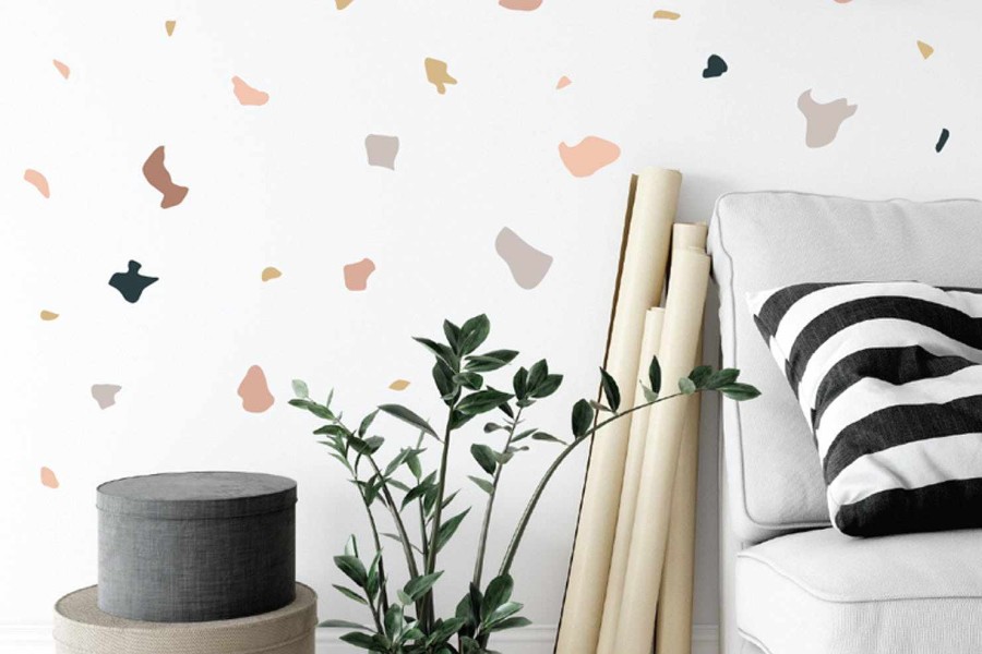 Nursery Urban Lil Wall Decals | Urban Lil Terrazzo Fabric Decal (Dunes)