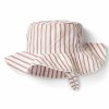 Bath & Clothing Pehr Baby Hats | Pehr Stripes Away Dark Pink Organic Cotton Bucket Hat