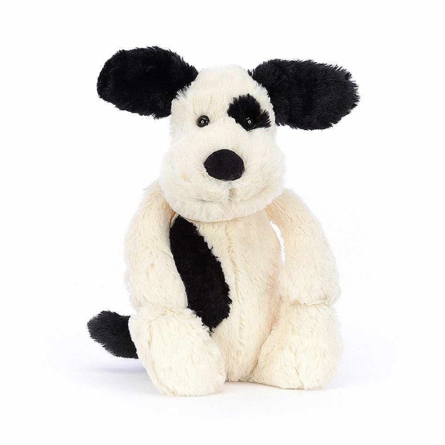 Play Jellycat | Jellycat Bashful Black & Cream Puppy Medium