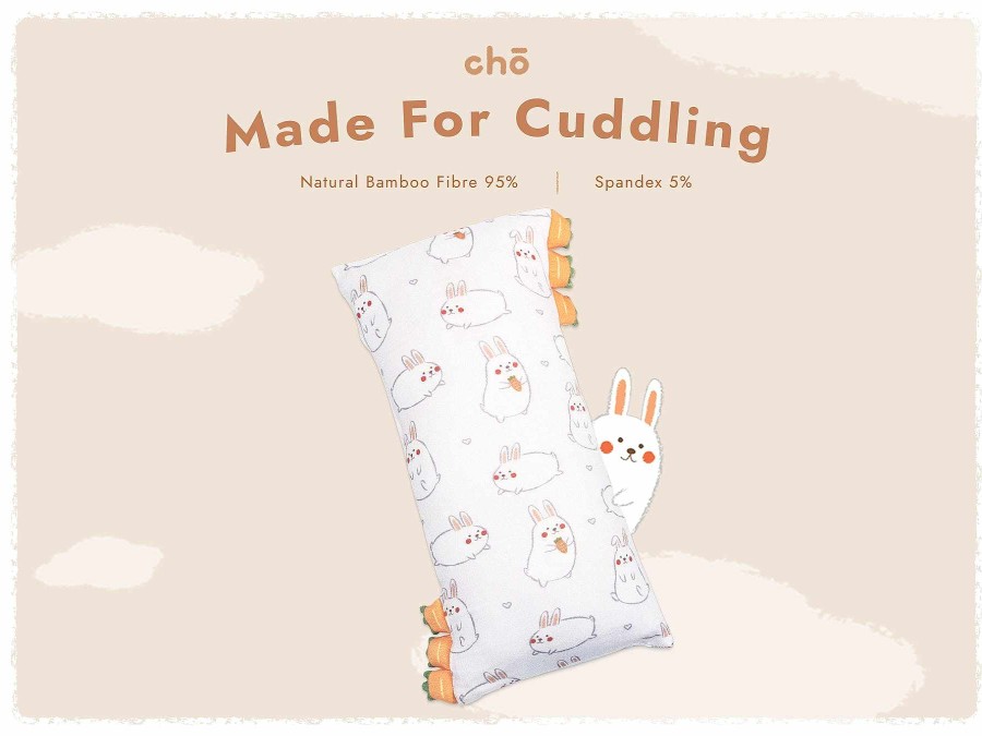 Nursery Lollibly Baby & Toddler Pillows | Cho Snuggy Buddy Pillow (Momo Bunny: Large 23 X 53Cm)