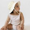 Bath & Clothing Pehr Baby Hats | Pehr Stripes Away Marigold Organic Cotton Bucket Hat